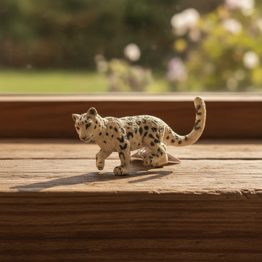 Snow Leopard Figurine