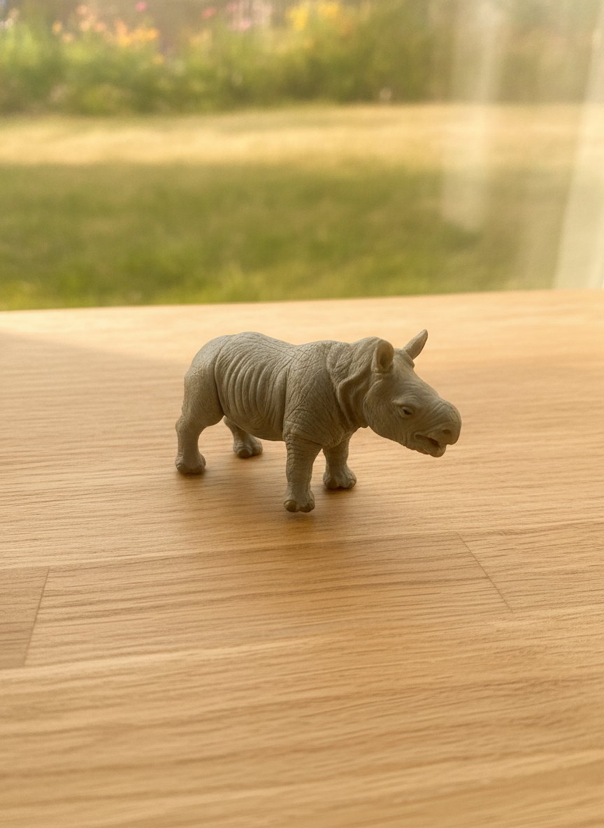 Baby Rhino Toy Figurine