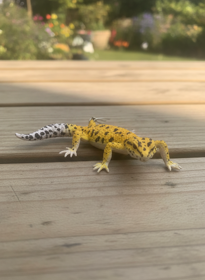 Spotted Leopard Gecko Figurine