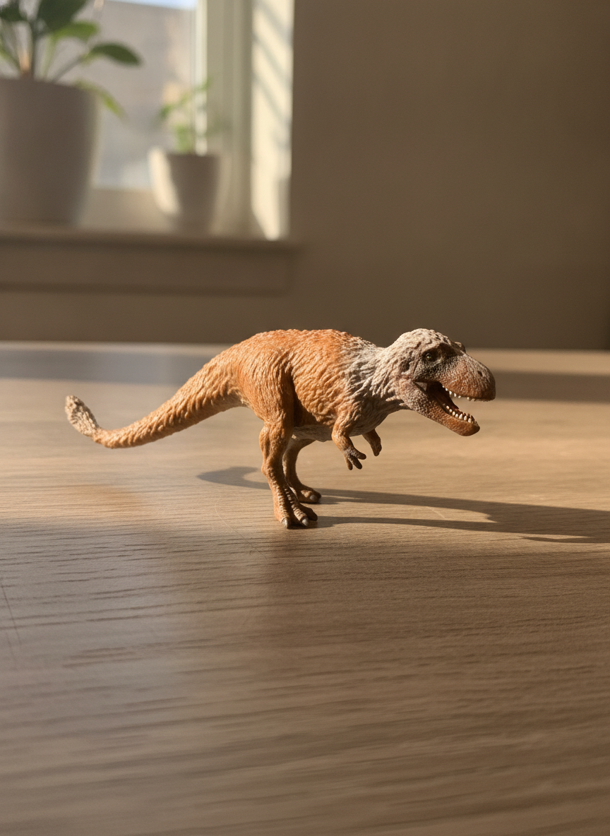 Detailed Feathered Dinosaur Figure