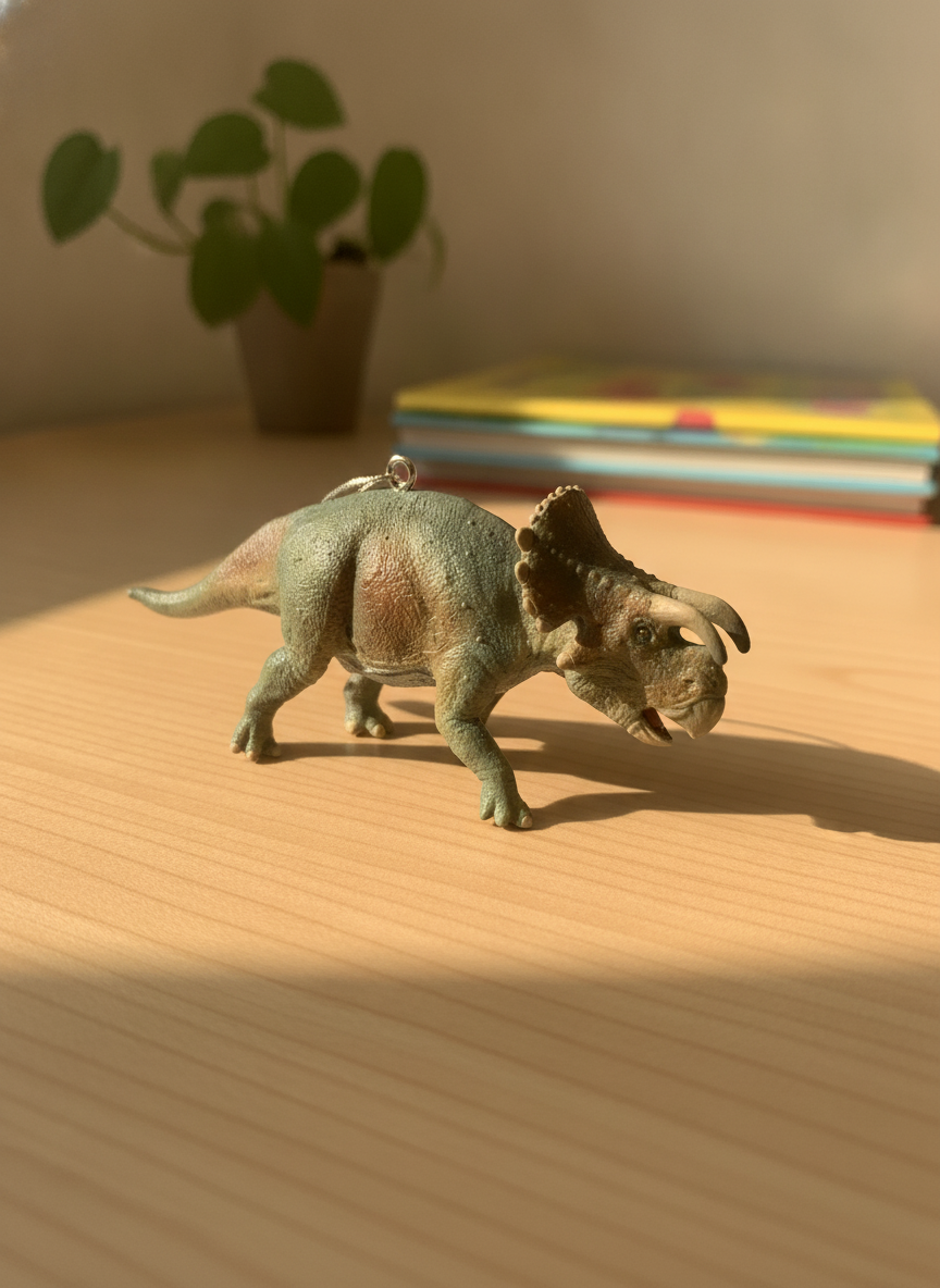 Realistic Triceratops Dinosaur Toy Figure