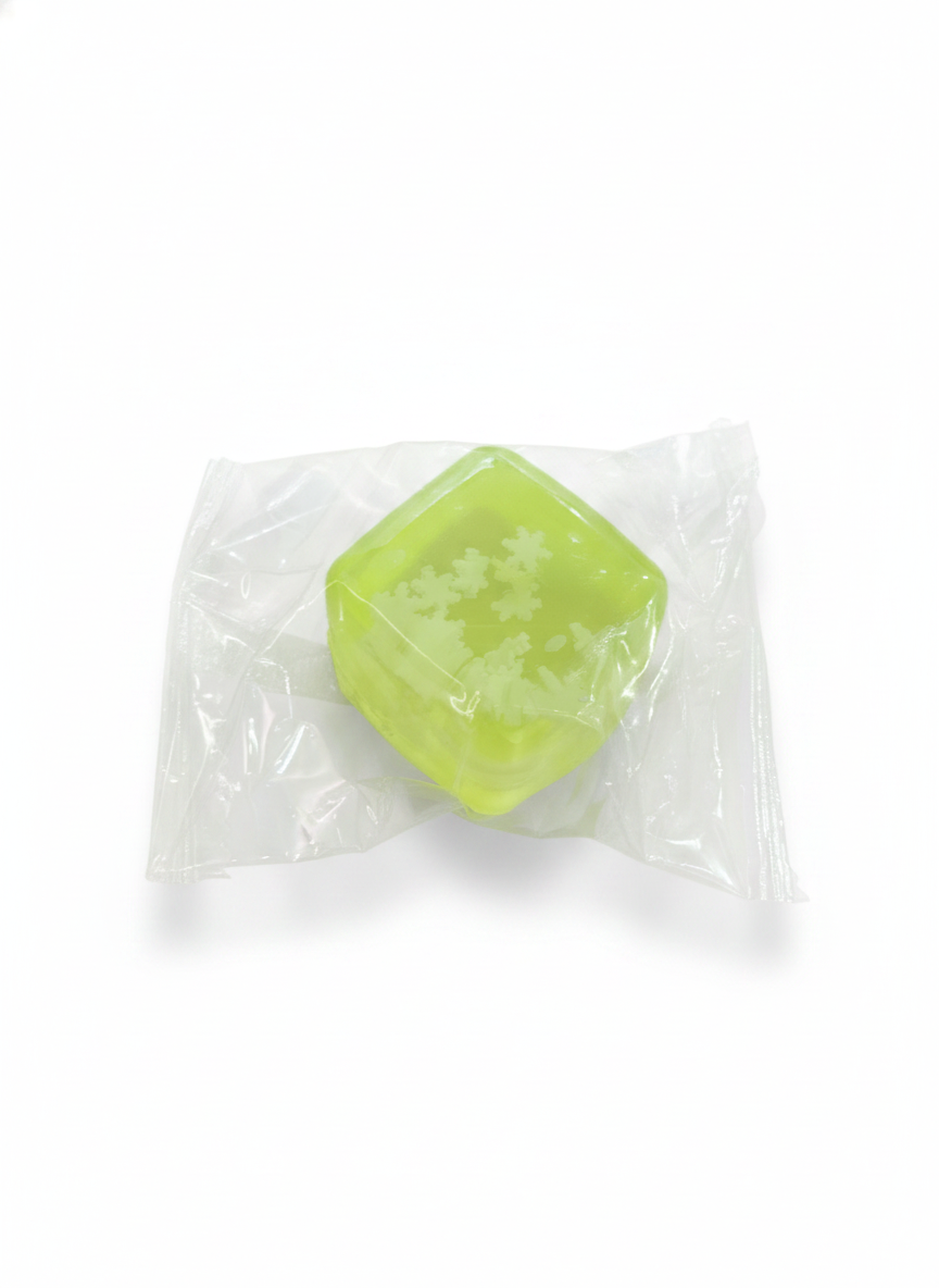 Lime Green Snowflake Gem Toy