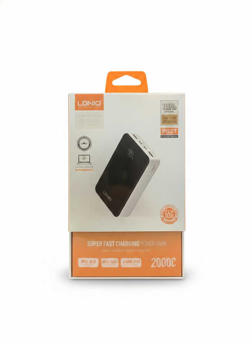 LDNIO PQ27 Super Fast Charging Power Bank 20000mAh