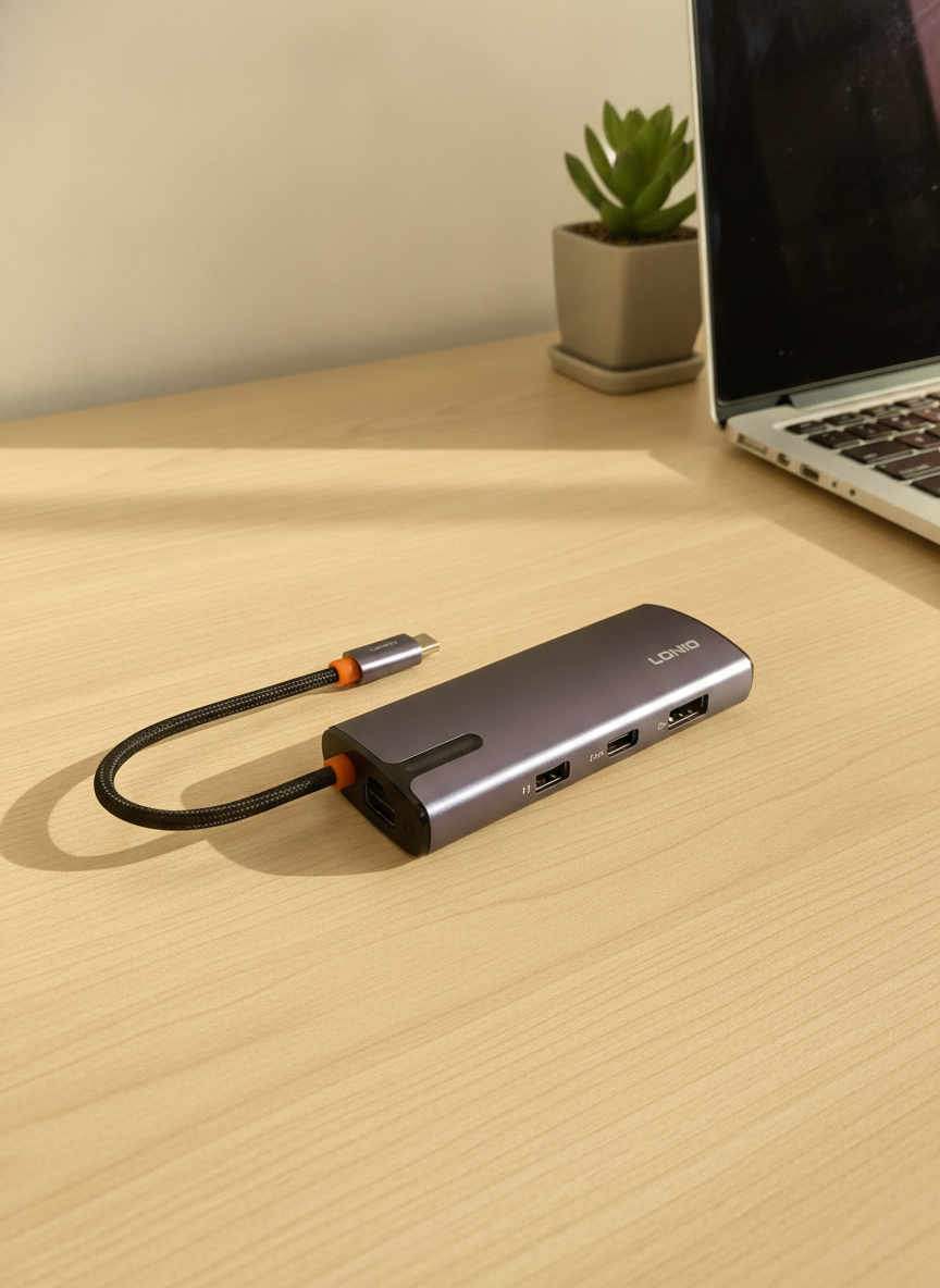 LDNIO DS-18H USB-C Hub Adapter