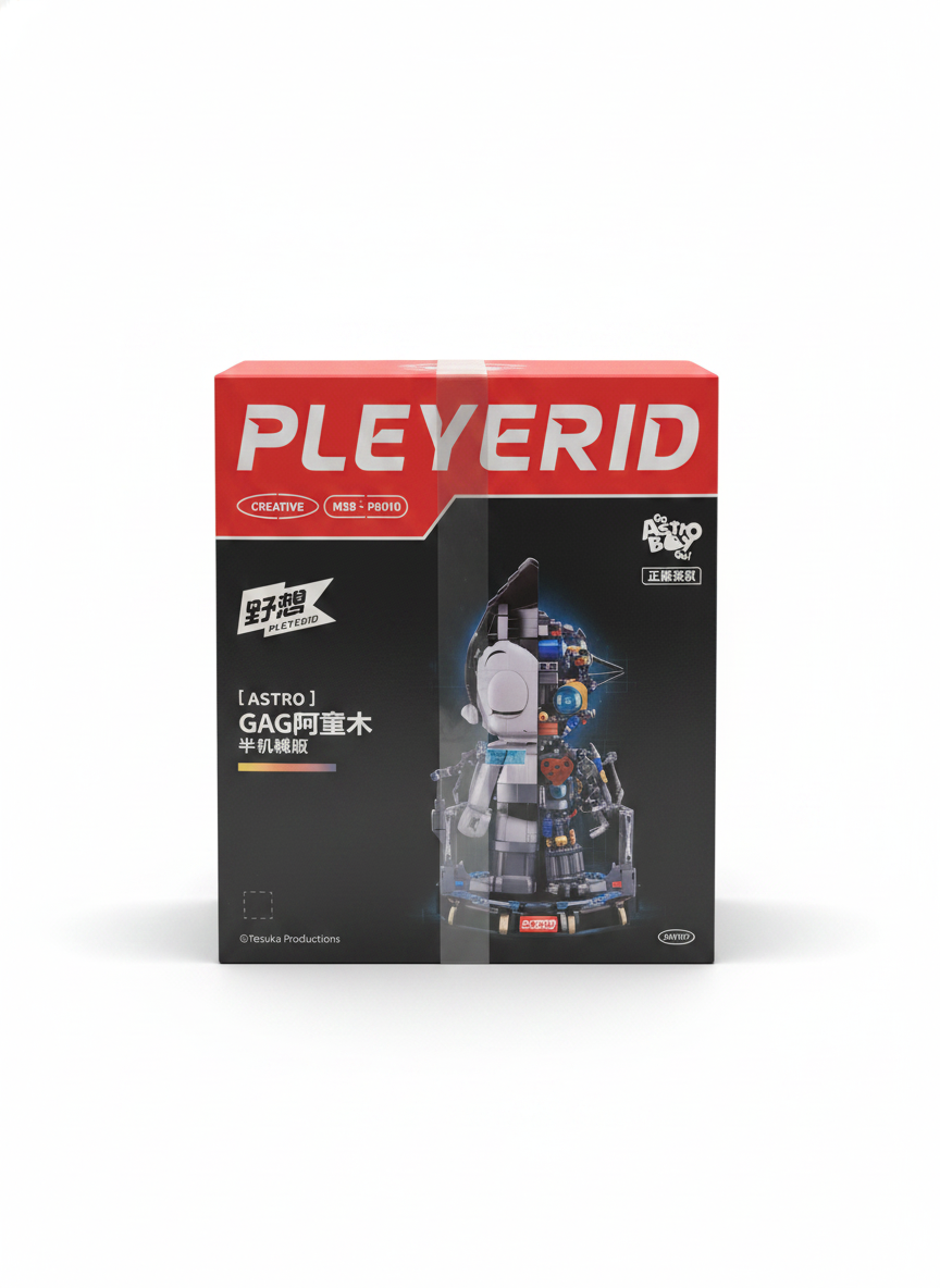 PLEYERID Creative Astro Boy GAG Semi-Mechanical Version Building Block Set M38-P8010