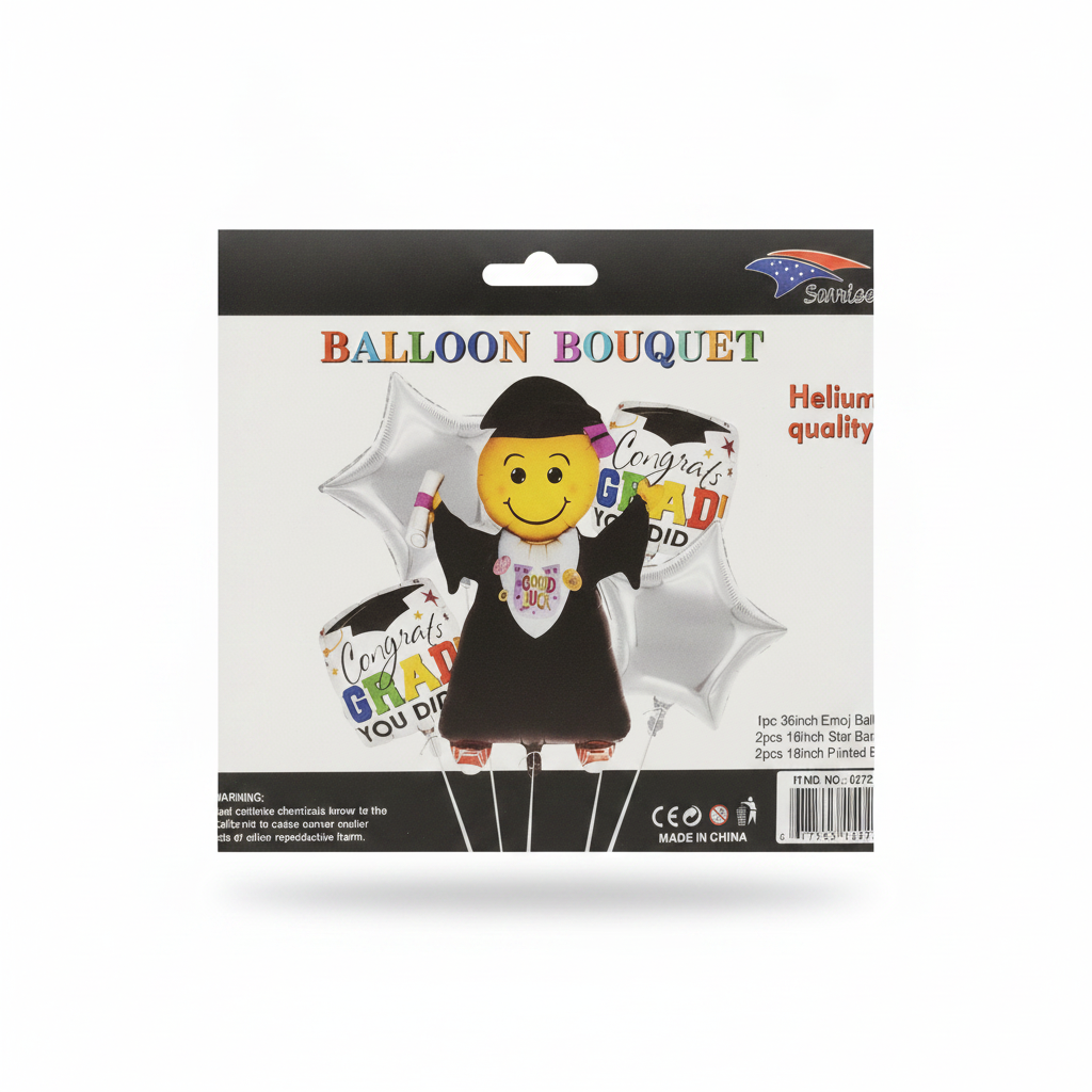 Graduation Emoji Balloon Bouquet