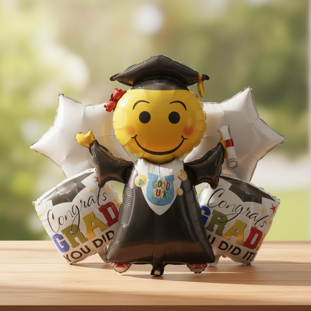 5 Inspire a Smile! Graduation Balloons Set by Emad Party