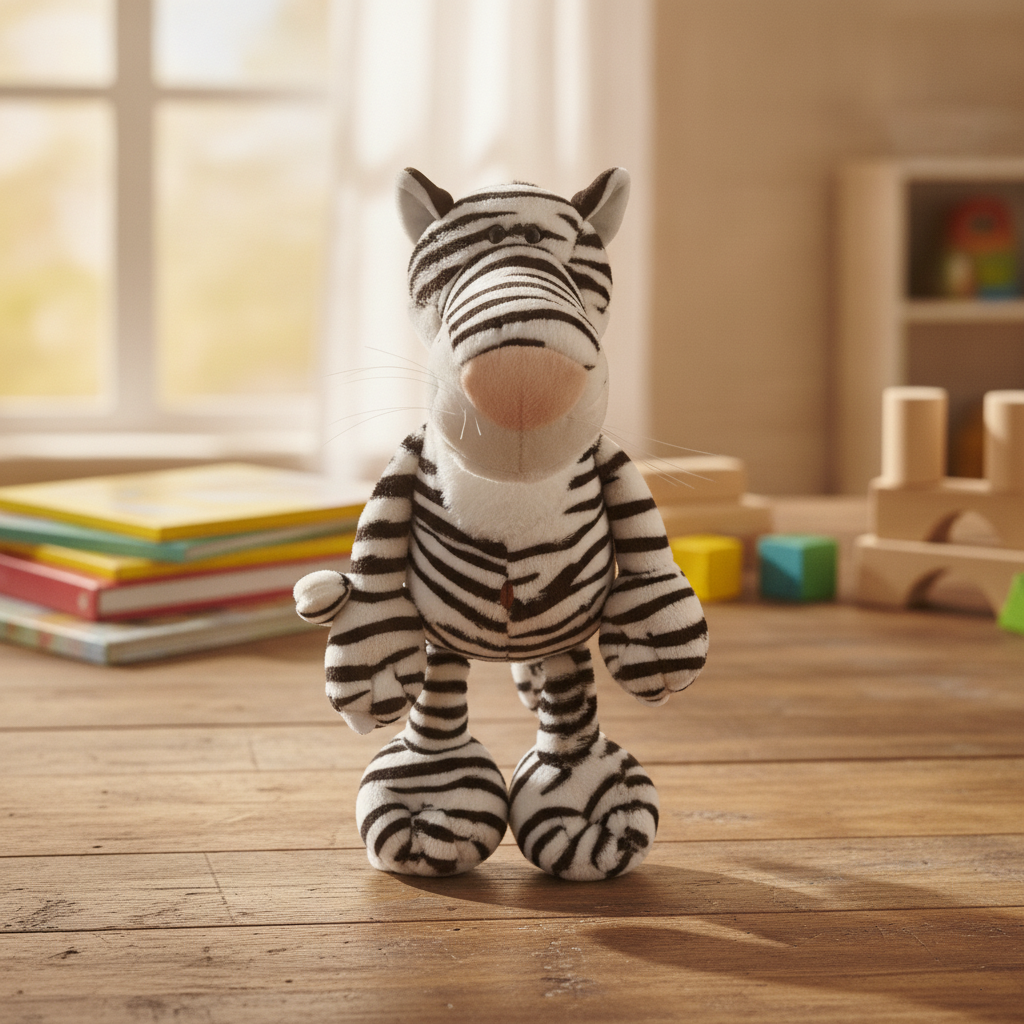 Soft Striped Zebra Plush Toy