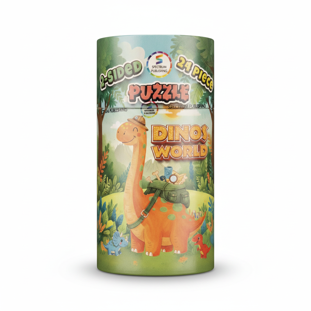 2-Sided Puzzle: Dinos World