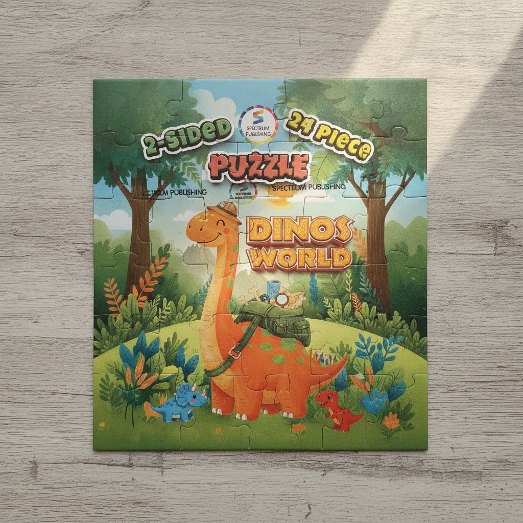 2-Sided Puzzle: Dinos World