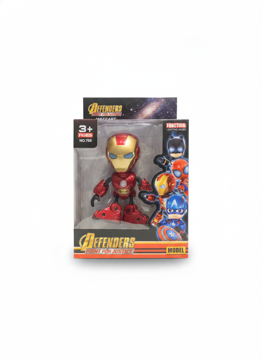 Defenders Fight For Justice Iron Man Action Figure Model No. 760