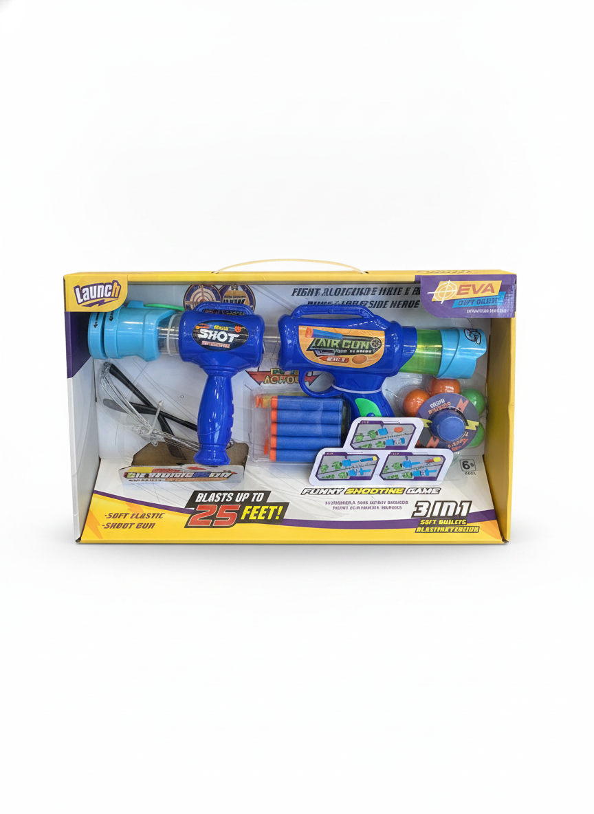 Launch 3-in-1 Soft Bullets Blasting Version (EVA Soft Bullet Upgraded Version)