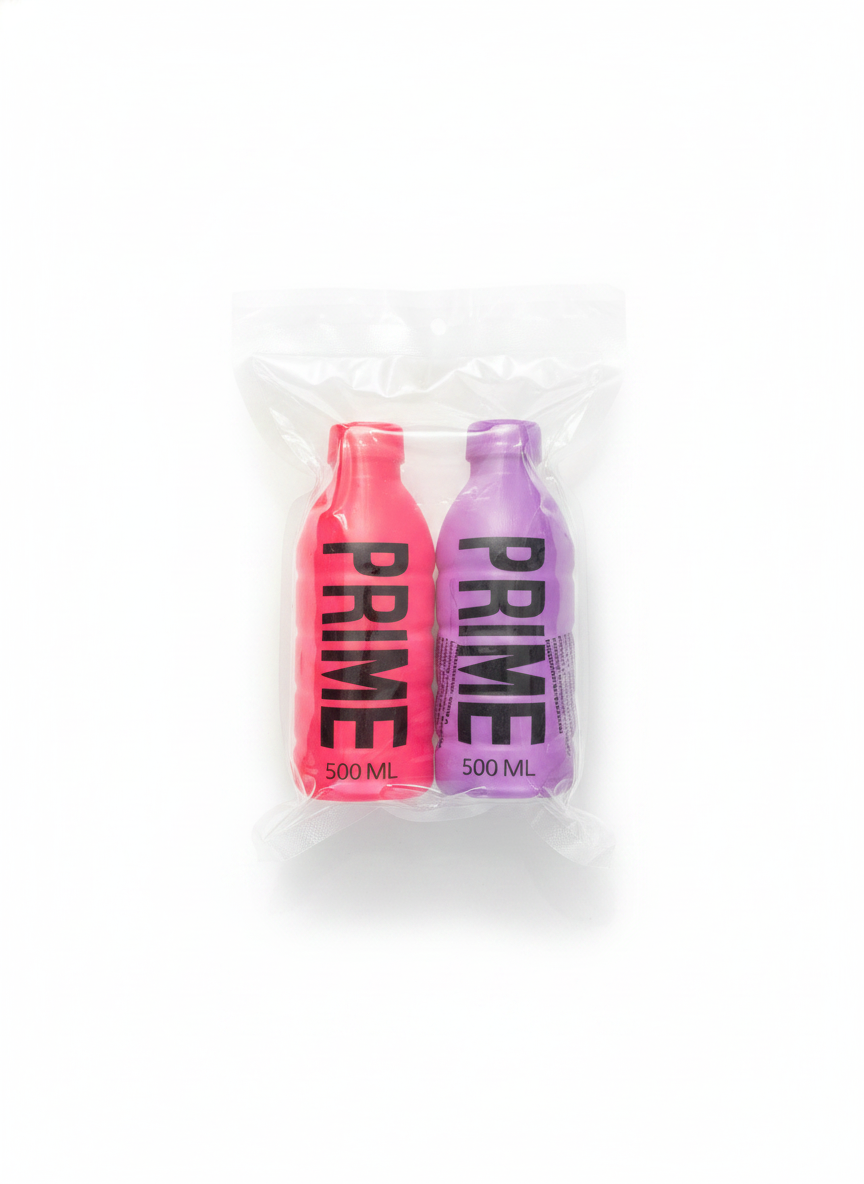 Prime Bottle Squishy Toys (2-Pack) ( Purple & Pink )