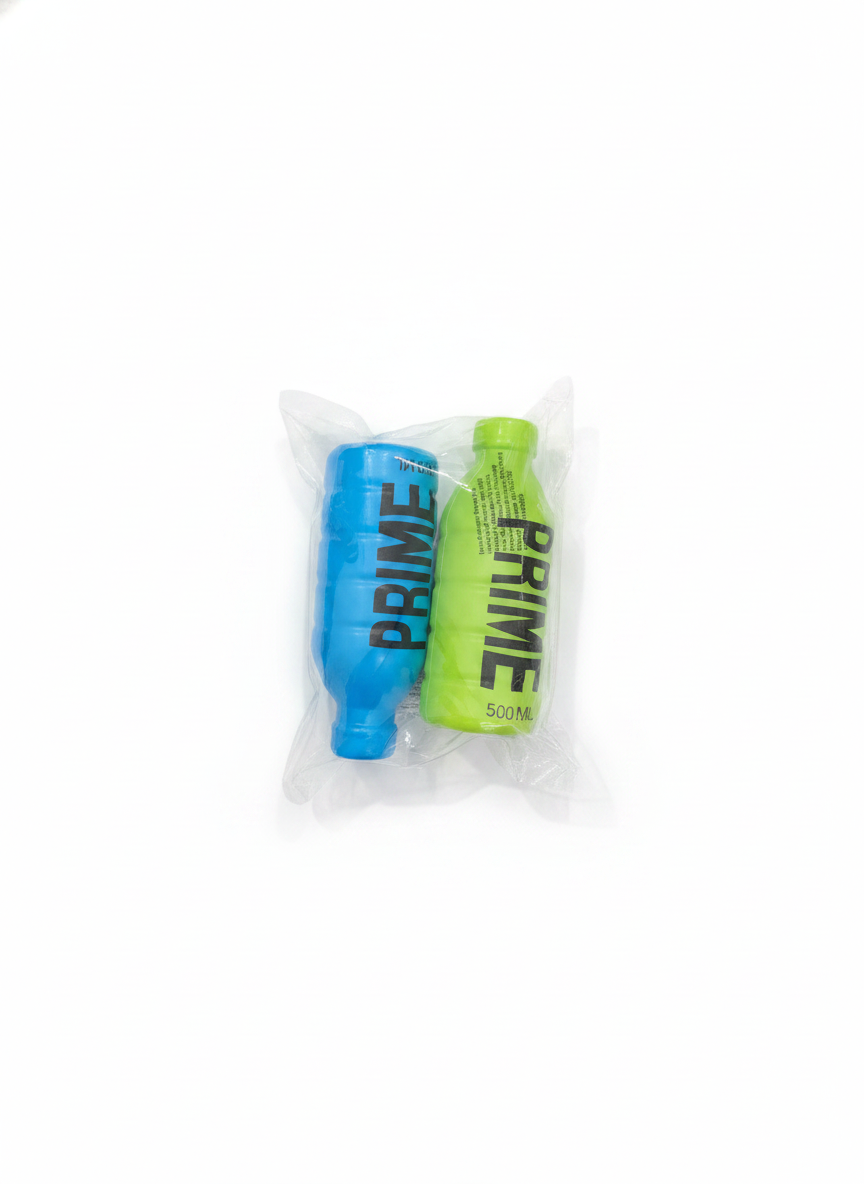 Prime Bottle Squishy Toys (2-Pack) ( Blue & Green )