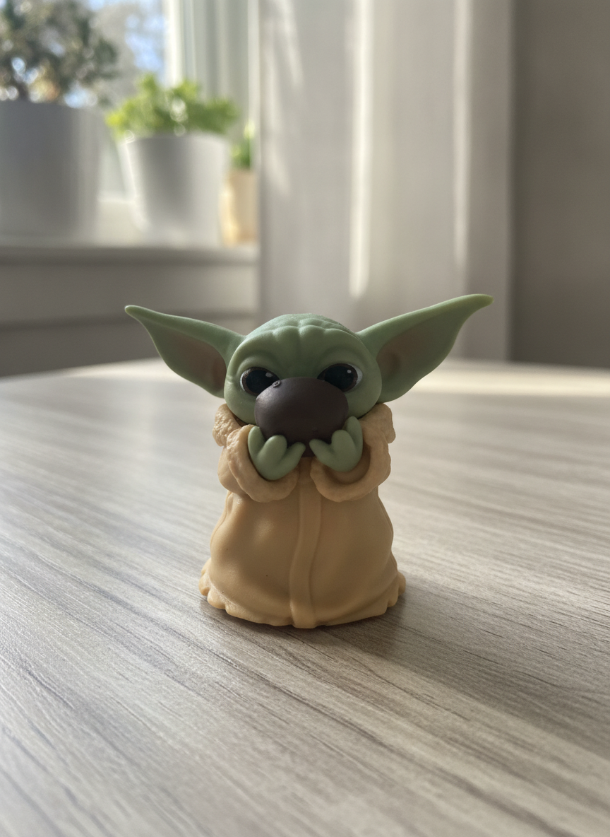 Star Wars The Child (Grogu) Mini Figure with Soup Bowl