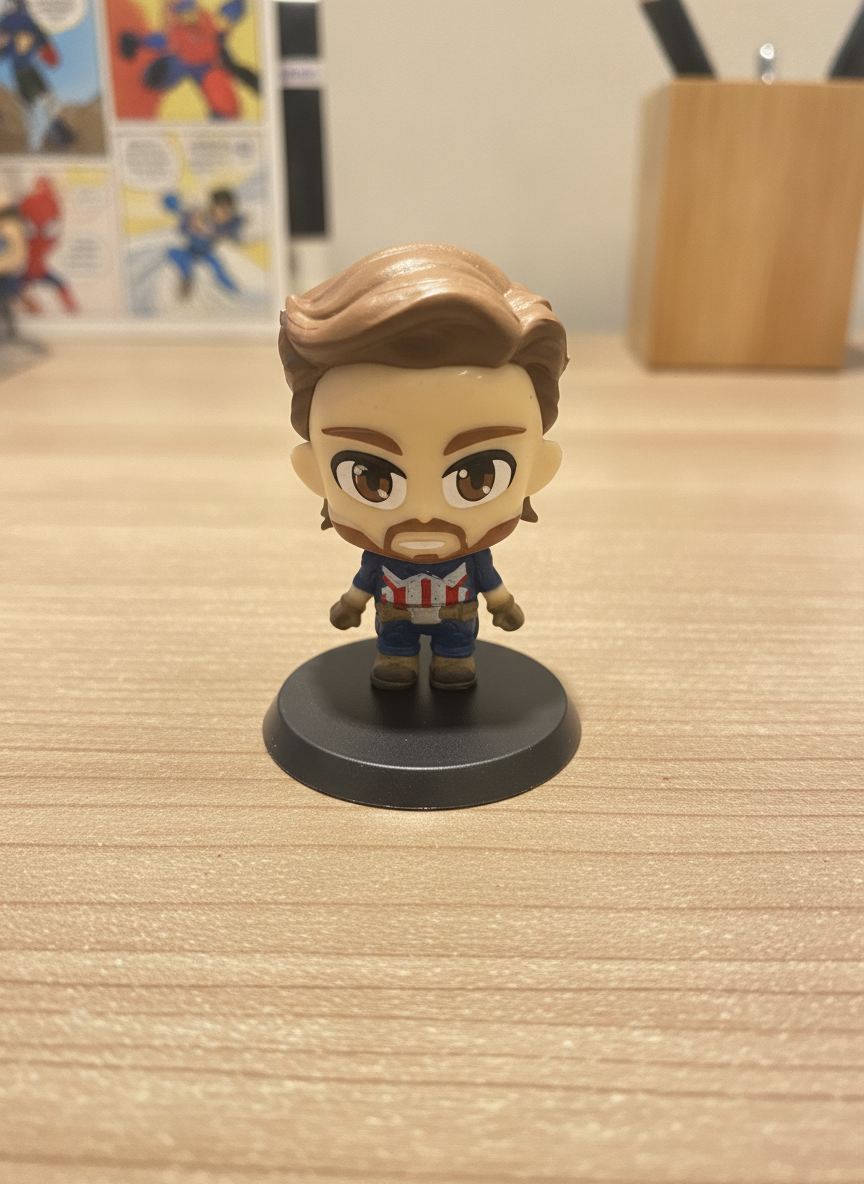 Marvel Captain America Bearded Chibi Figure