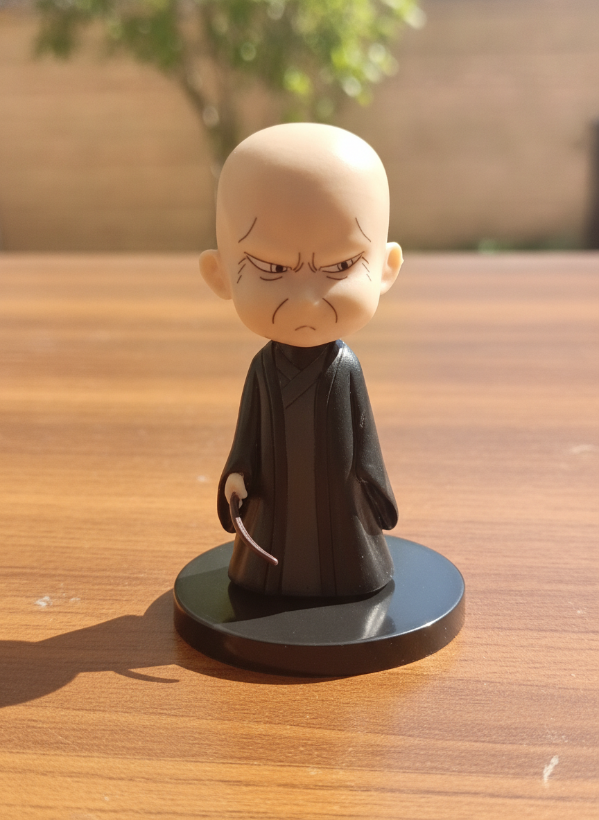 Chibi Grumpy Elder Monk Figurine