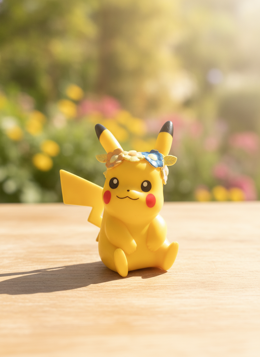 Pikachu with Flower Crown Figurine
