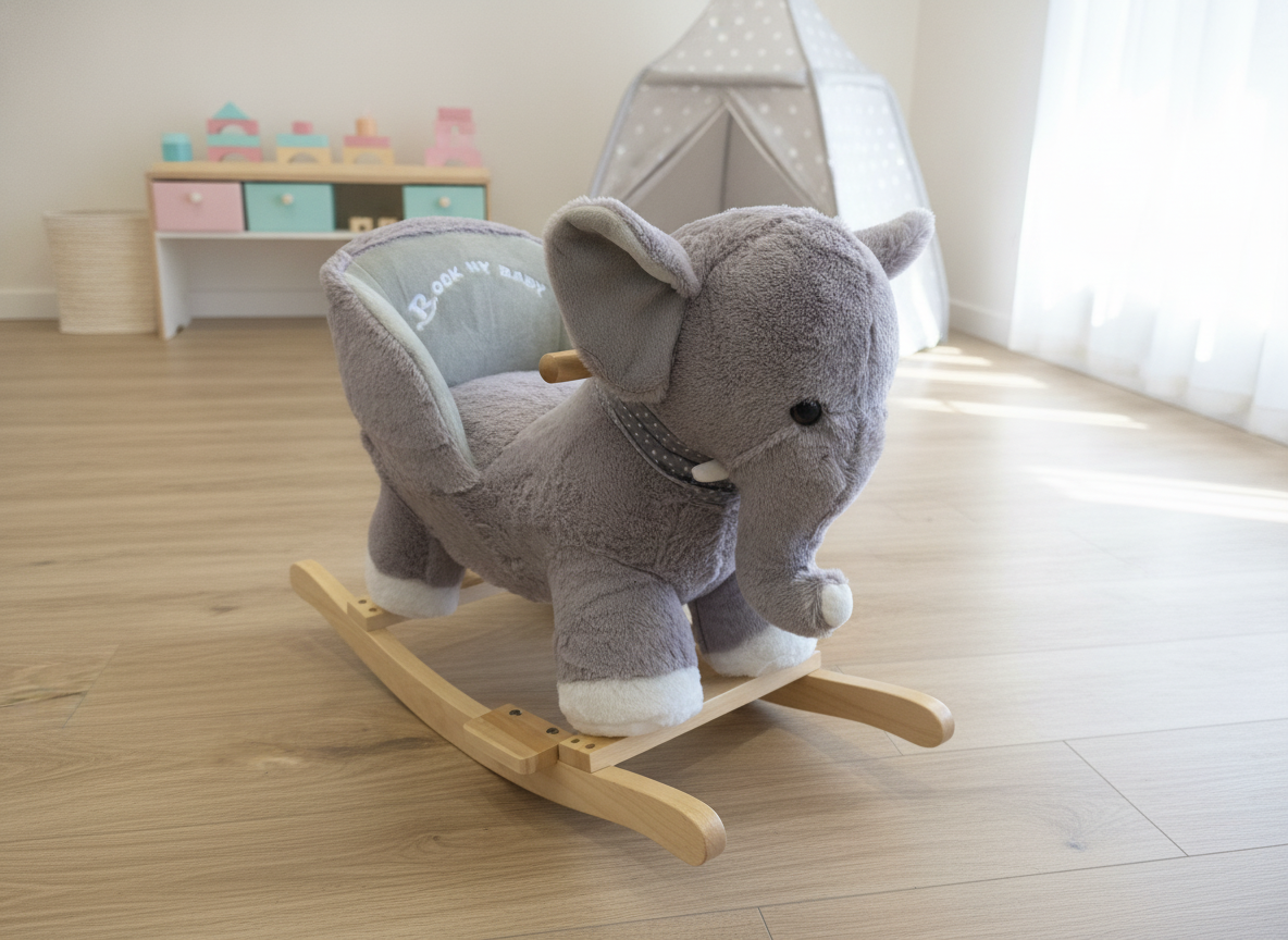 Rock My Baby Elephant Rocker