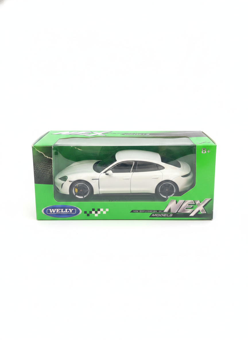 WELLY NEX MODELS 1:24 Porsche Taycan Turbo S Die-Cast Model