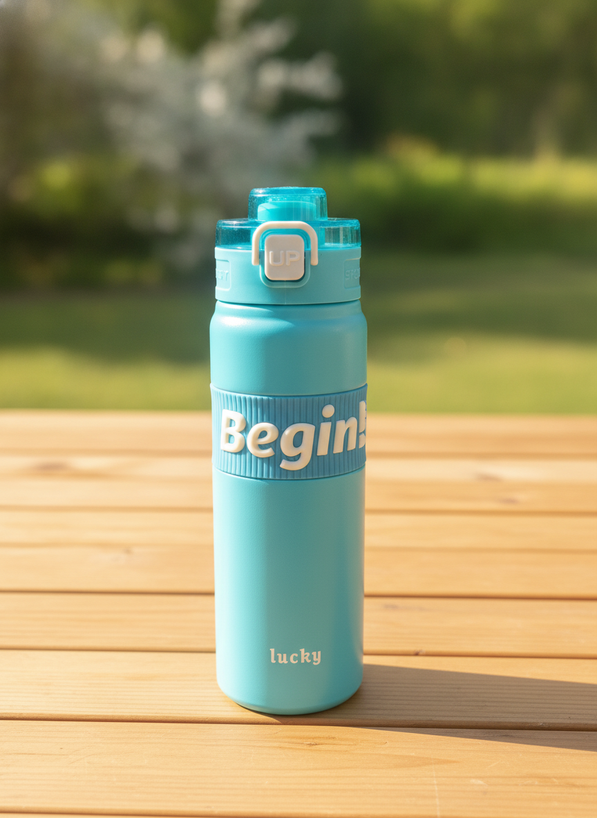 Lucky Begin! Sport Water Bottle (600 ML)