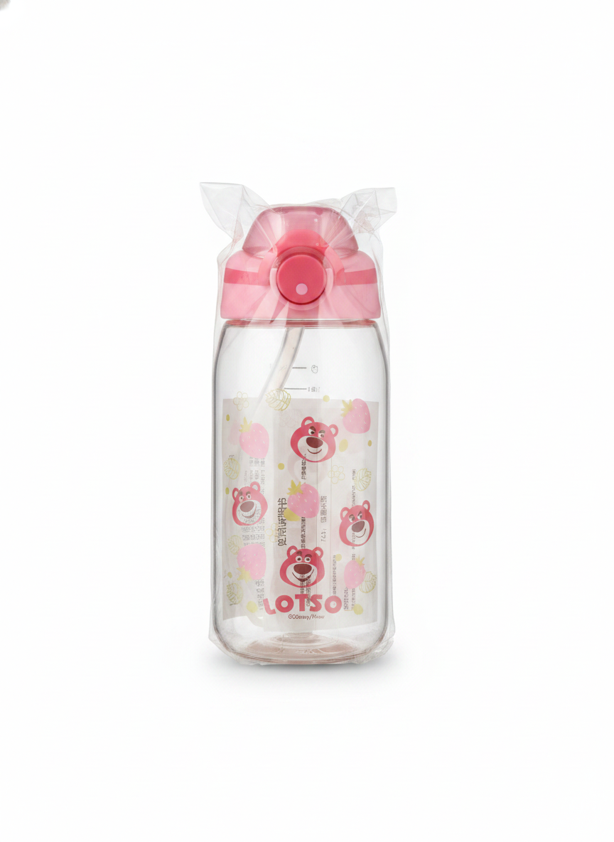 Disney/Pixar Lotso Strawberry Straw Water Bottle (500 ML)