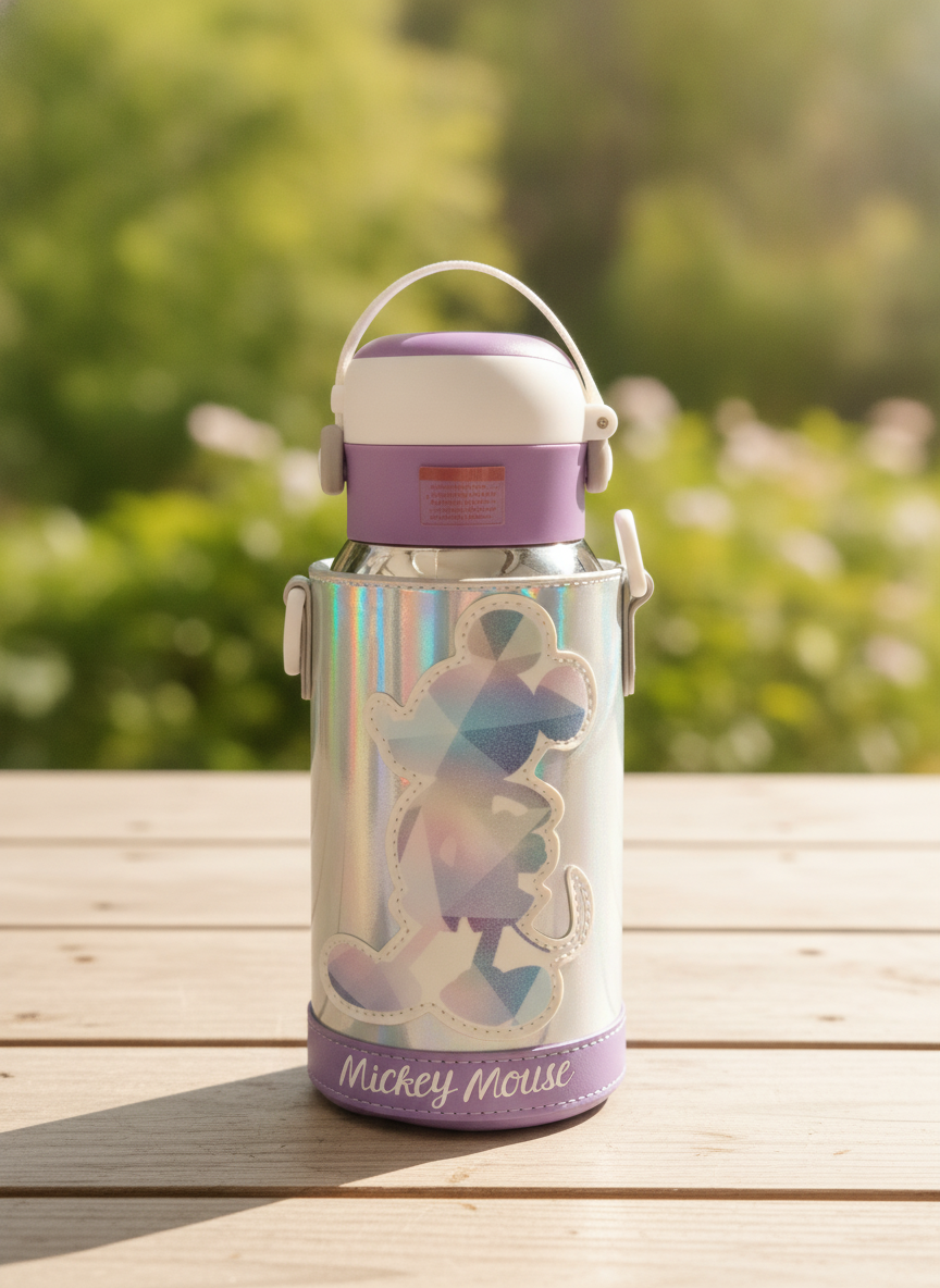 Mickey Mouse Holographic Water Bottle (620 ML)