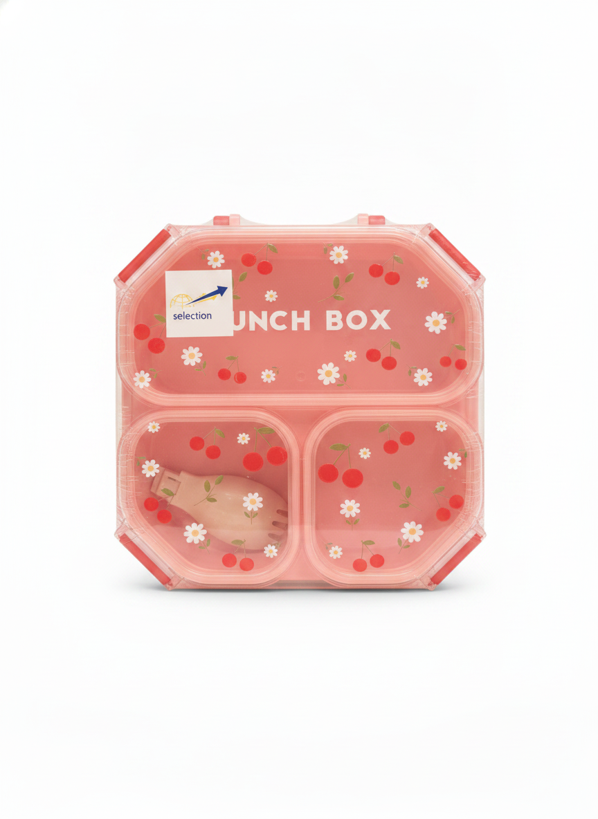Selection Cherry & Daisy Glitter Lunch Box