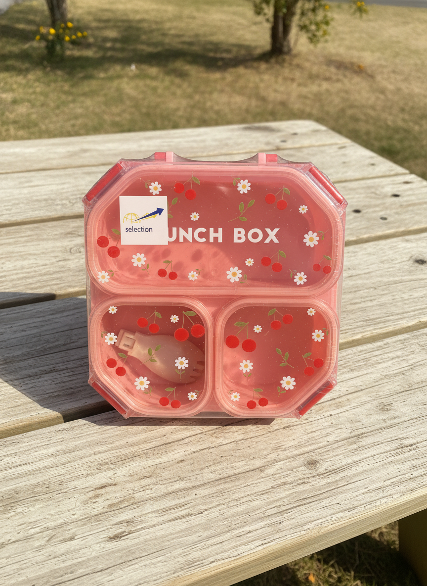 Selection Cherry & Daisy Glitter Lunch Box