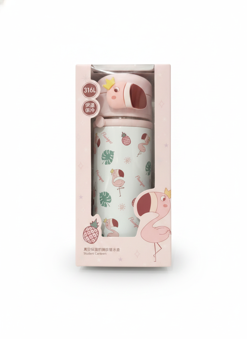 Flamingo 316L Vacuum Insulated Student Canteen Water Bottle
