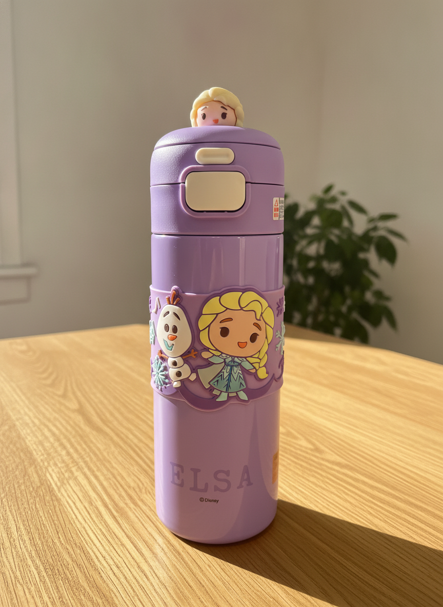 Elsa & Olaf Disney Frozen Character Thermos Bottle (500 ML)