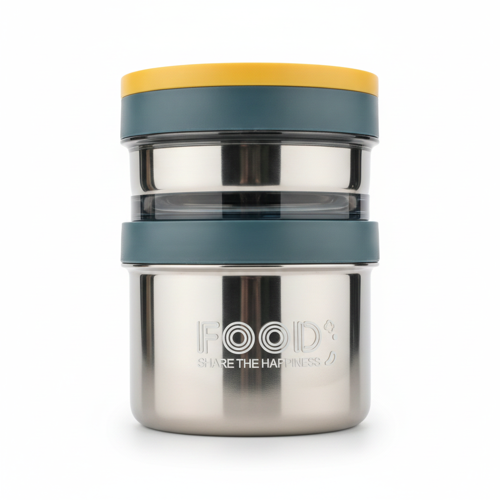 FOOD SHARE THE HAPPINESS Multi-Tier Container