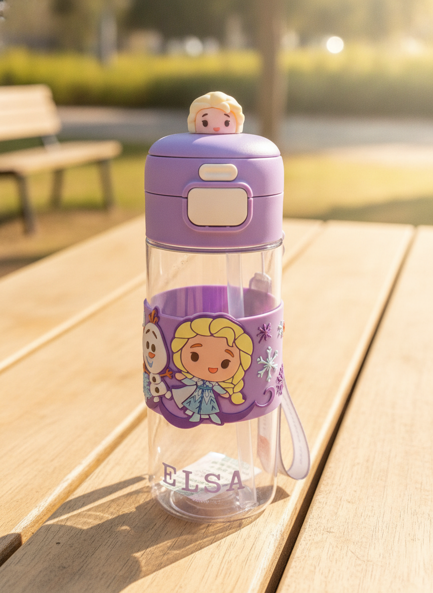 Disney Frozen Elsa Character Water Bottle