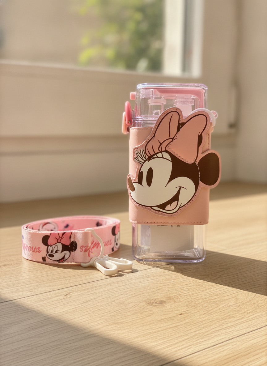Minnie Mouse Kids' Hydration Bottle with Strap (520 ML)