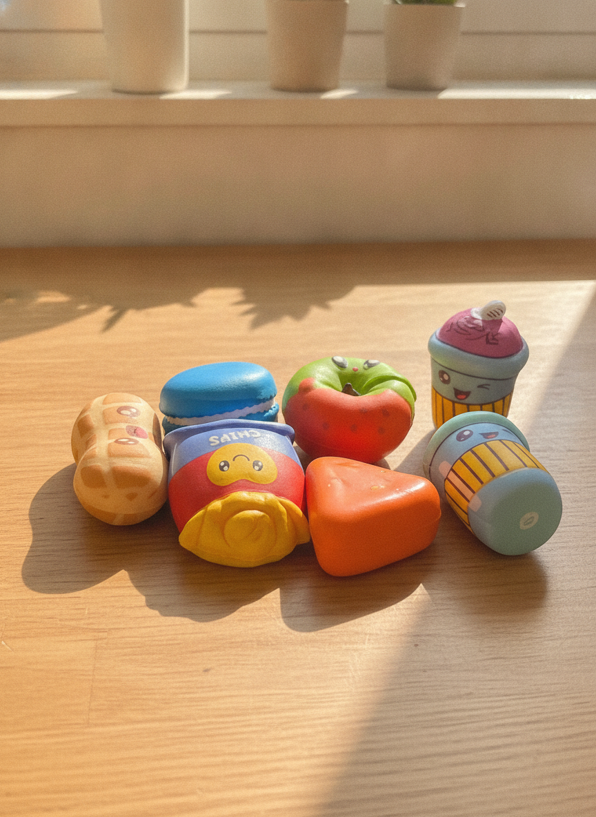 Assorted Squishy Food & Drink Toy Set