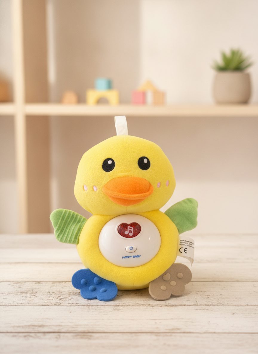 Fun Soothe Doll - Sound and Light Duck Toy / Teether (Soothe And Glow)
