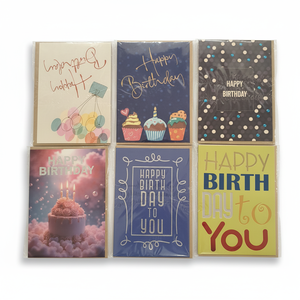 Assorted Happy Birthday Greeting Cards Collection