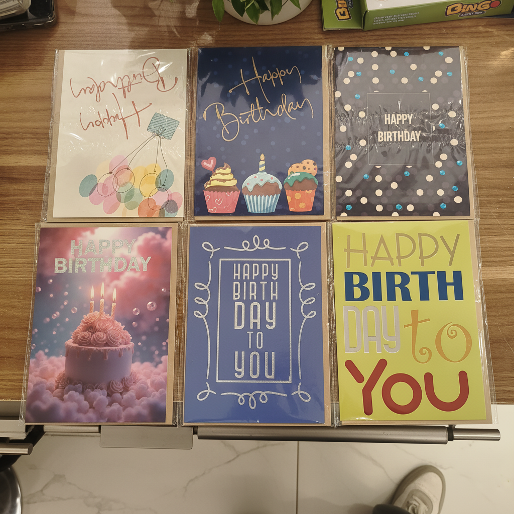 Assorted Happy Birthday Greeting Cards Collection