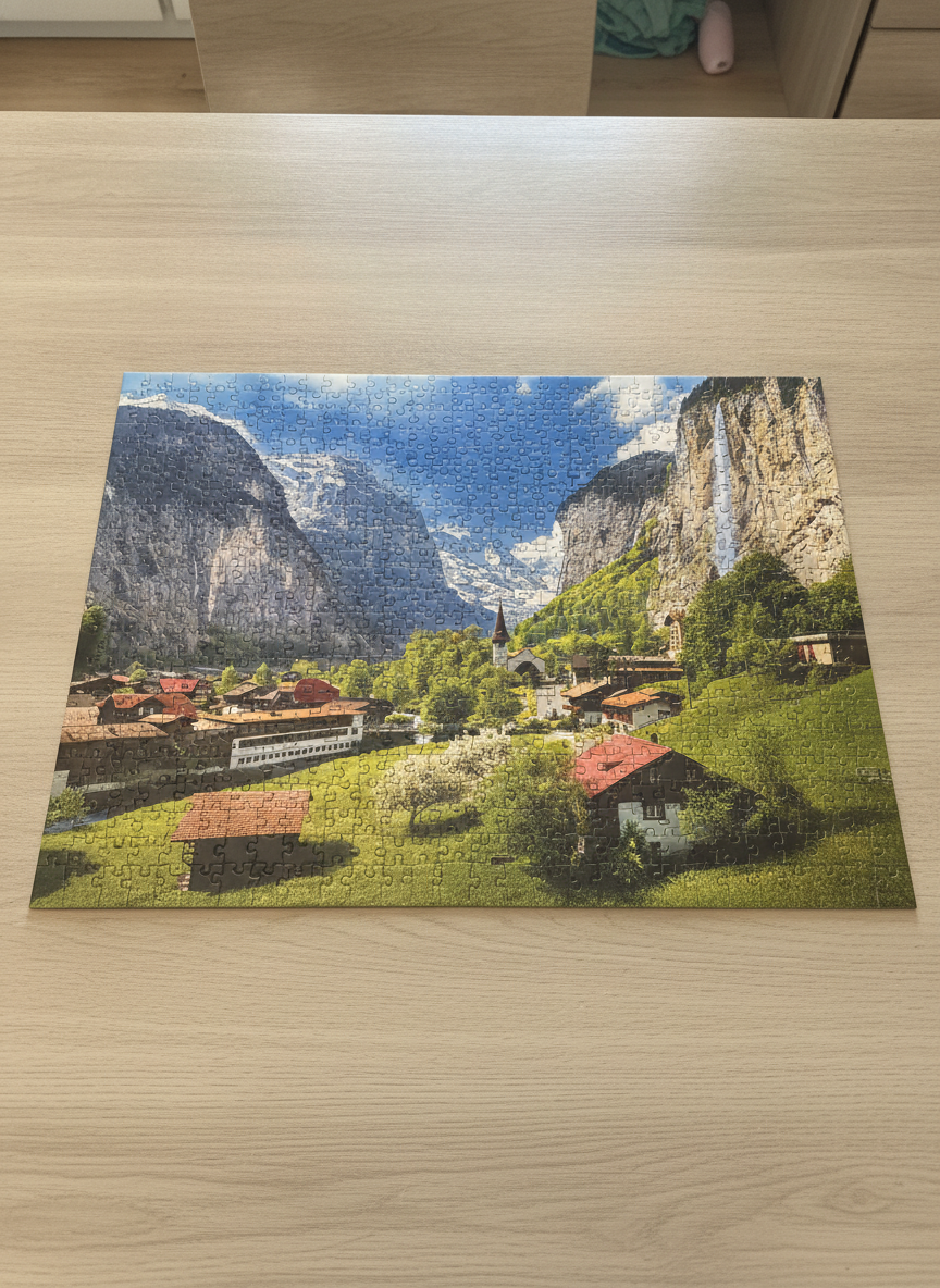 Trefl 3000 Piece Premium Quality Jigsaw Puzzle - Lauterbrunnen Valley, Switzerland