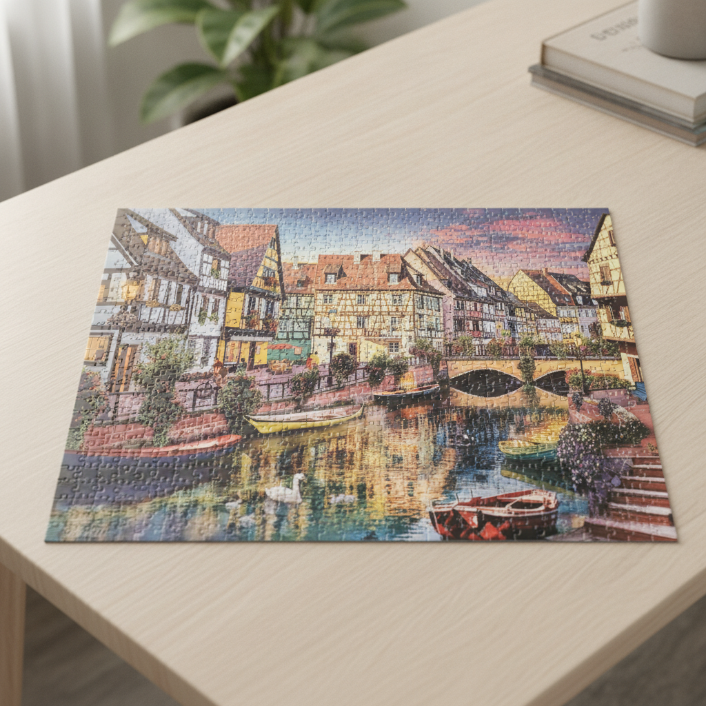 Trefl Premium Quality Puzzle 2000 - Canal Town by David Maclean