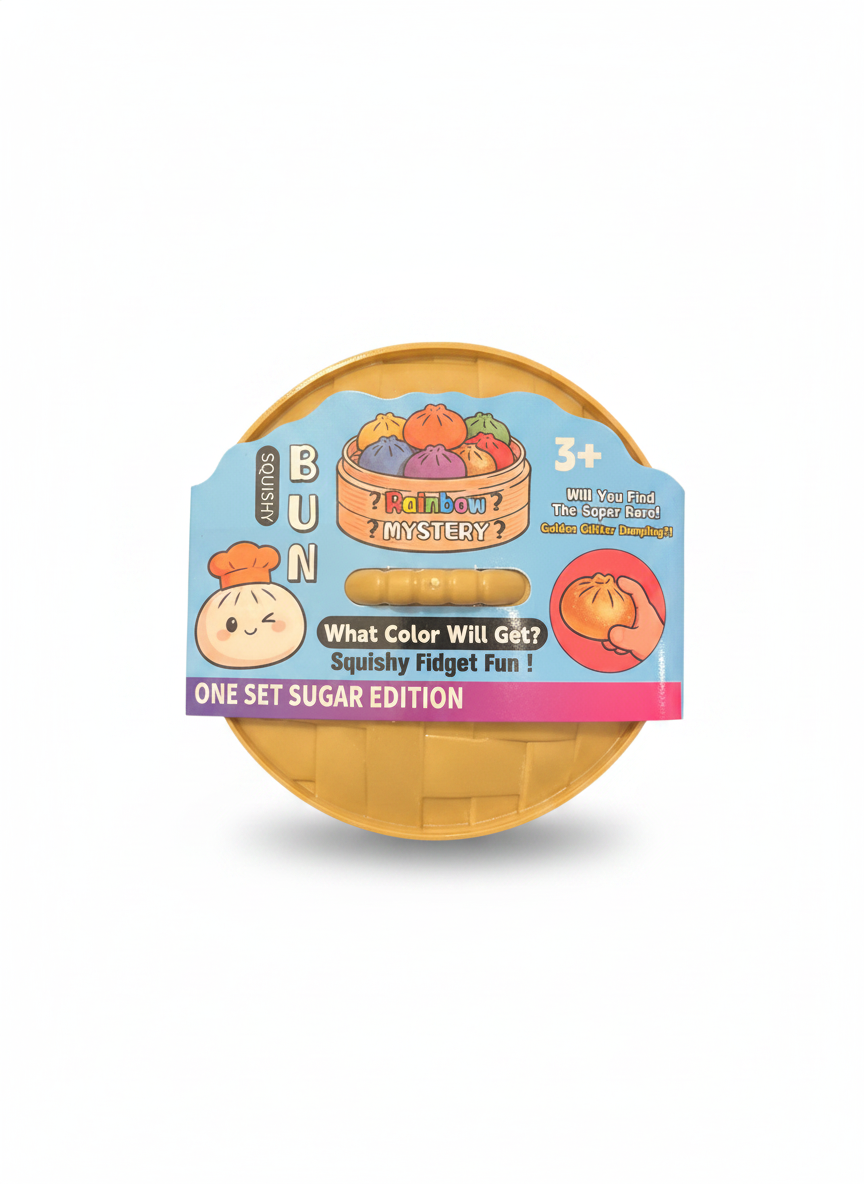 Squishy Bun Mystery Rainbow Sugar Edition