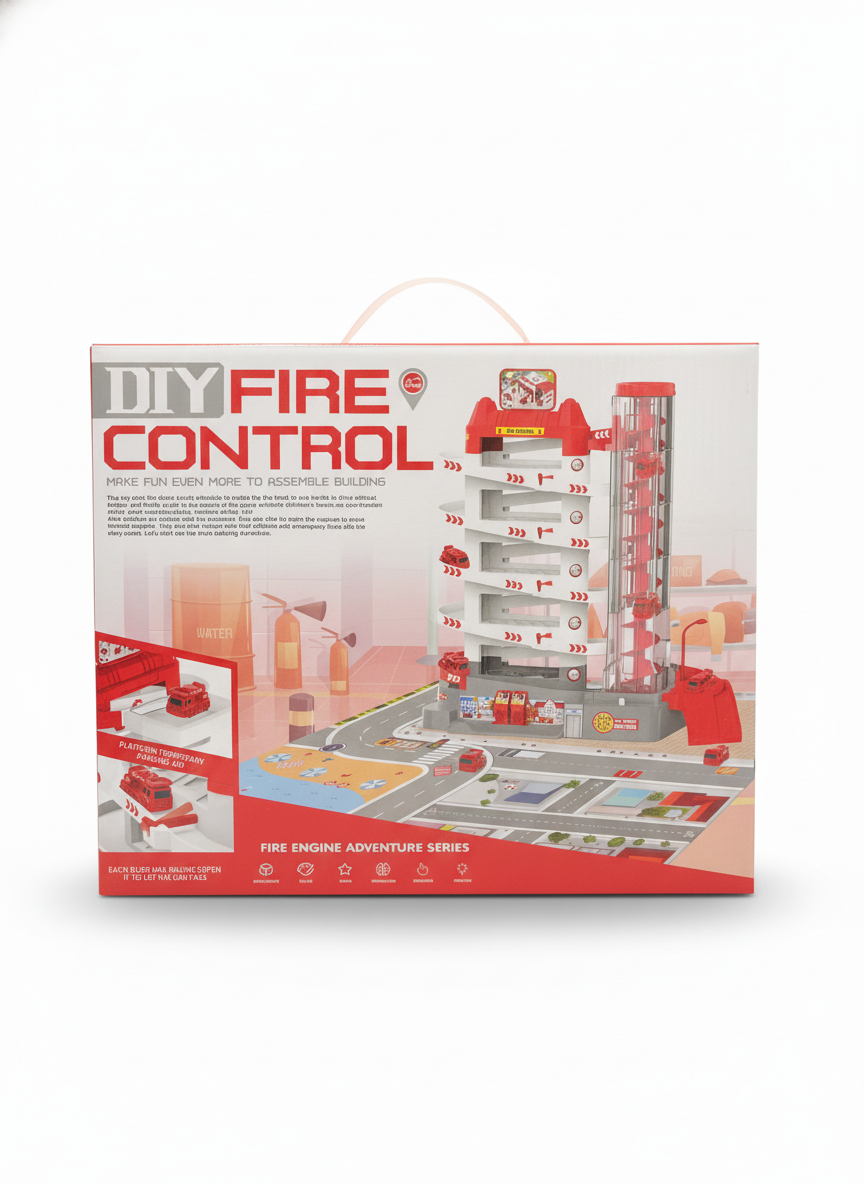 DIY Fire Control Fire Engine Adventure Series Building Set