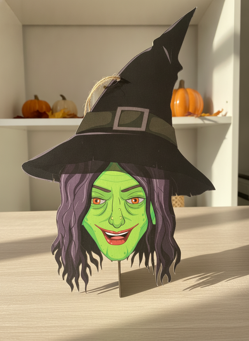Spooky Witch Hanging Halloween Decoration