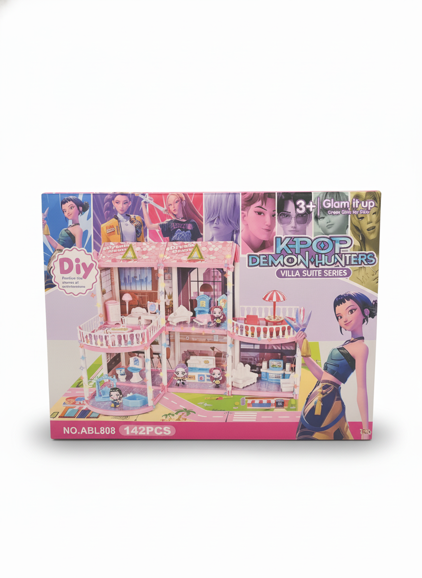 KPOP Demon Hunters DIY Dream House Villa Suite Series (142 PCS)