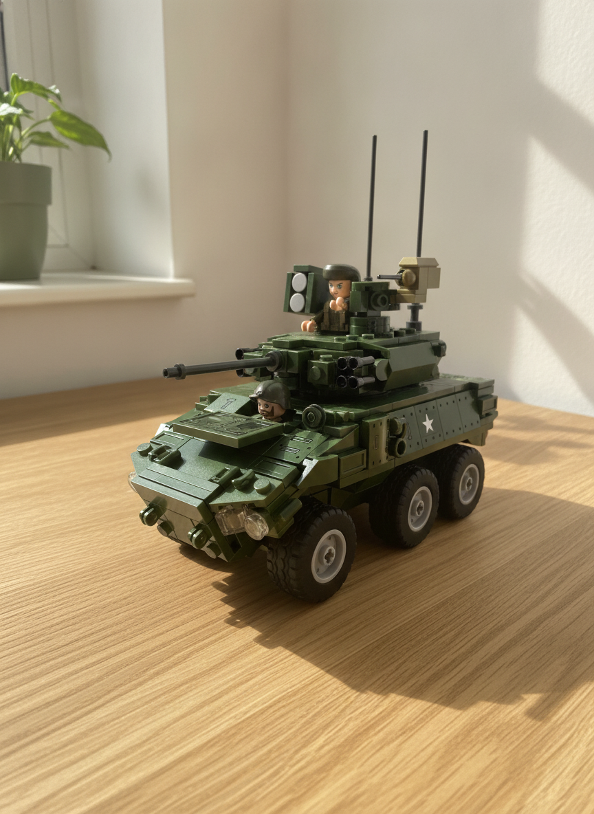 Sluban ModelBricks ARMY M38-B0753 Armored Vehicle Building Set