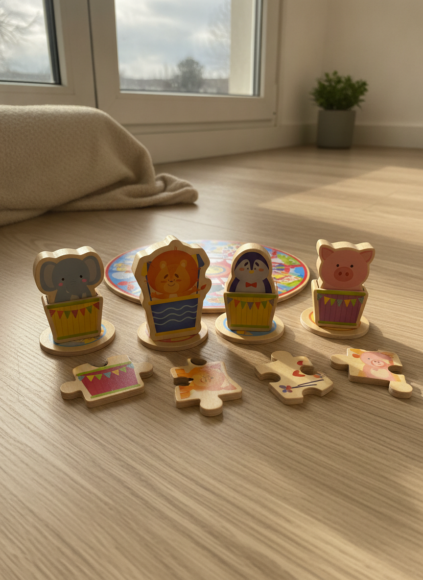 Giocare Educare Montessori Baby Puzzle Luna Park