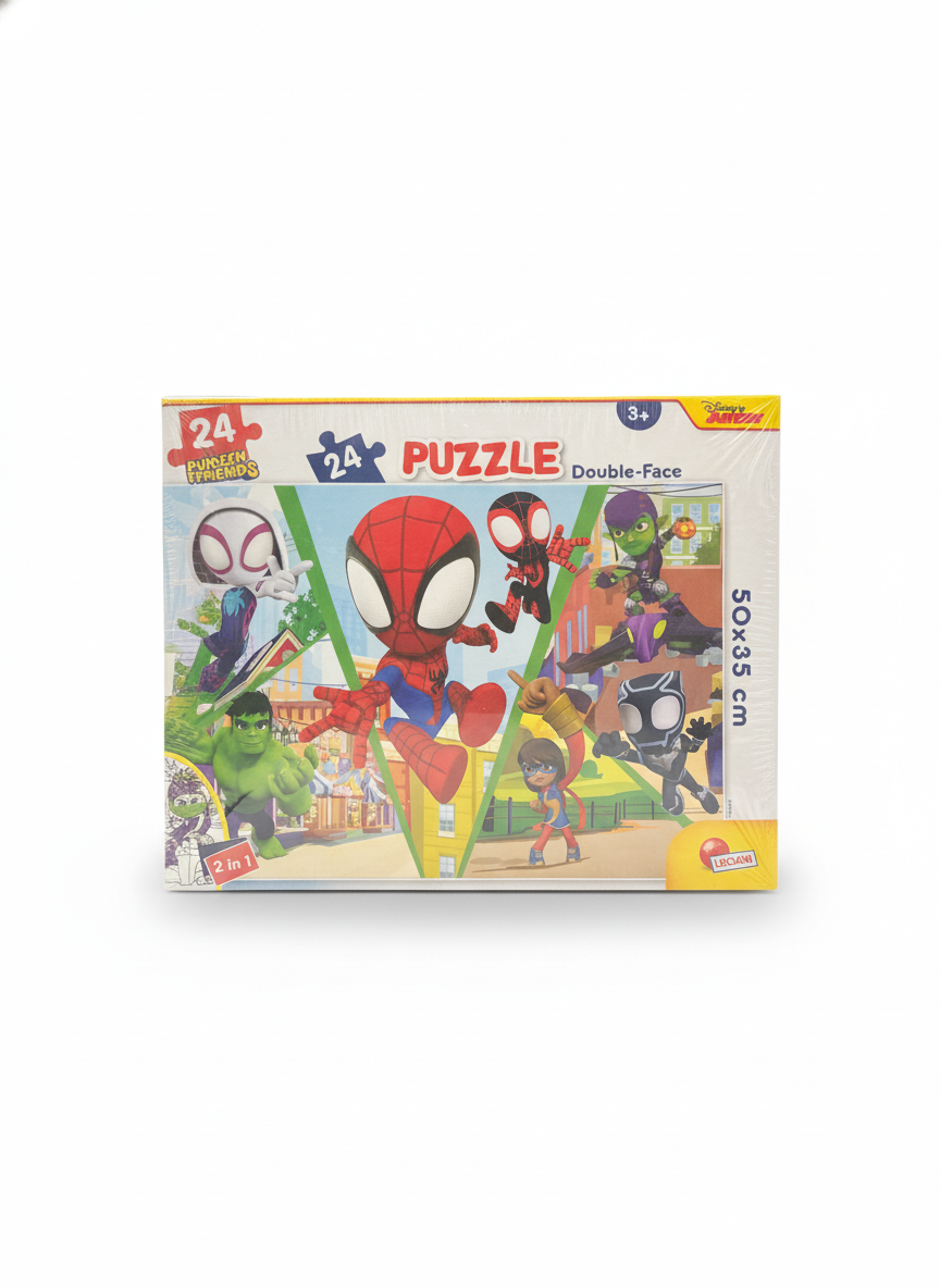 Lisciani Disney Junior Marvel Spidey and His Amazing Friends 24 Double-Face Puzzle