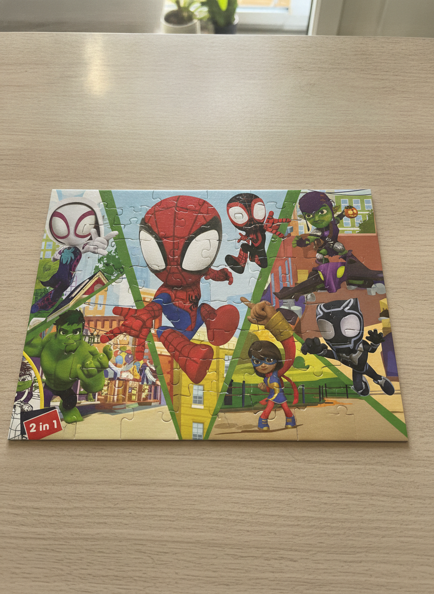 Lisciani Disney Junior Marvel Spidey and His Amazing Friends 24 Double-Face Puzzle