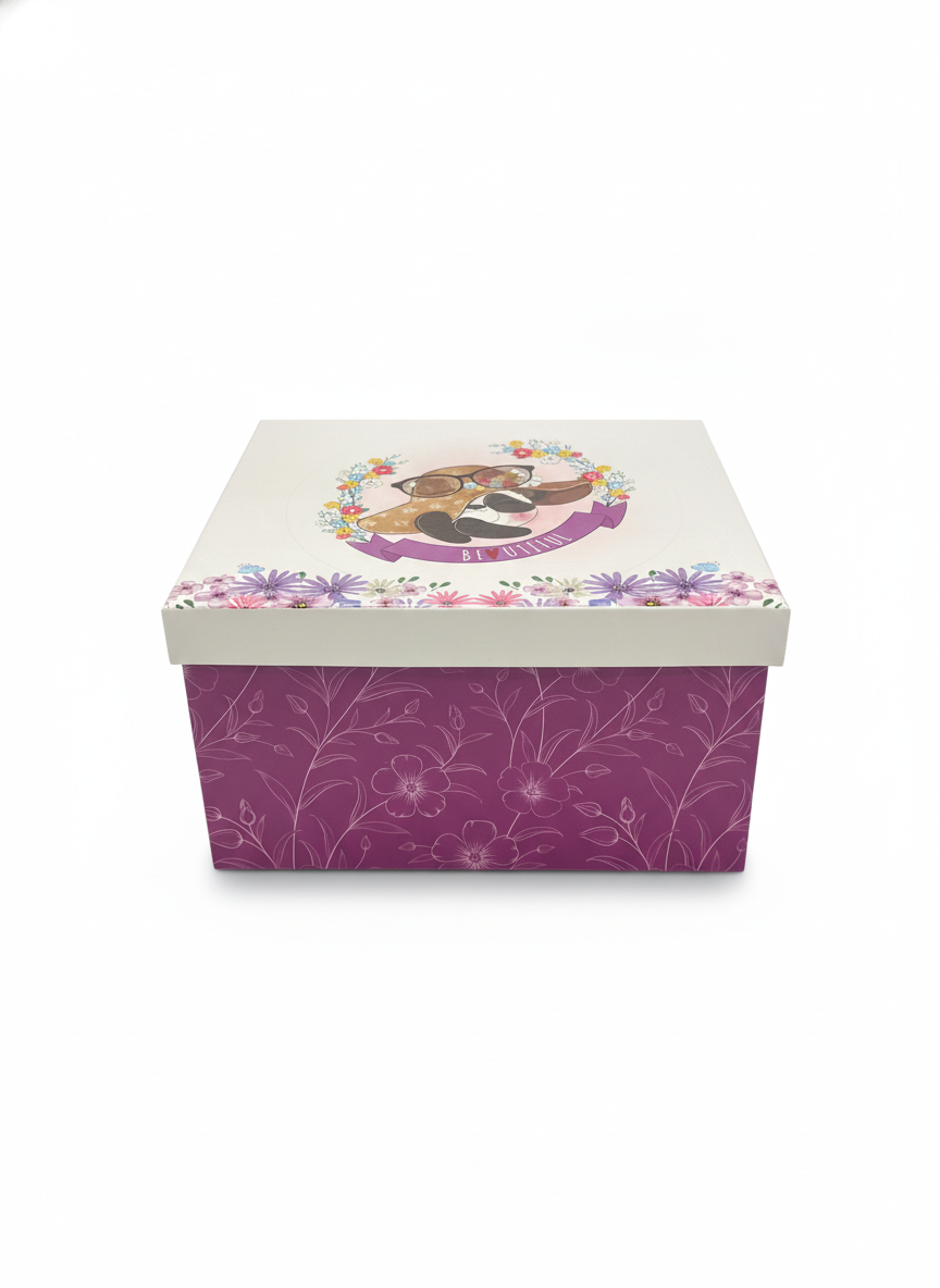 Be Utiful Panda Floral Decorative Gift Box