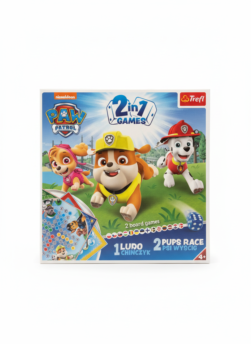 Paw Patrol 2 In 1 Game ( Ludo + Pups Race) Trefl Puzzle